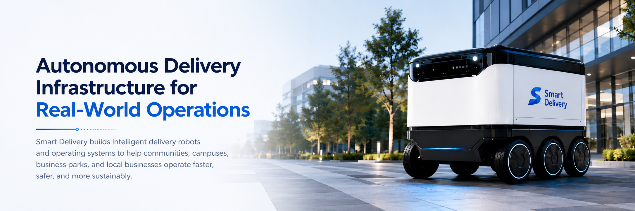 Autonomous Delivery Infrastructure for Real-World Operations